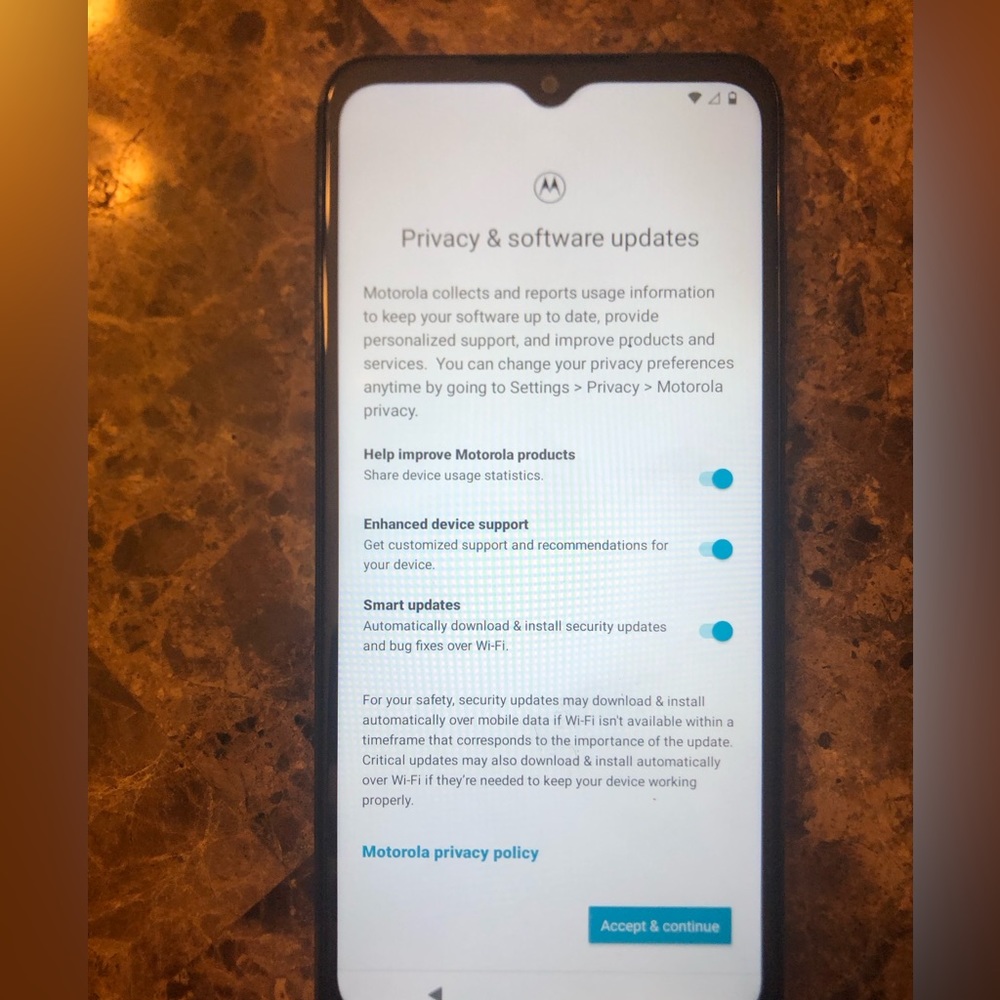 Moto g phone